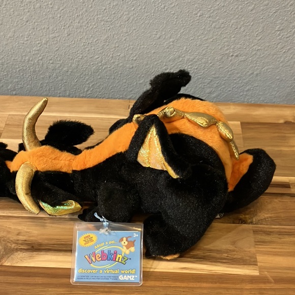 Rare Collectors Edition Webkinz Lava Dragon - Picture 3 of 4